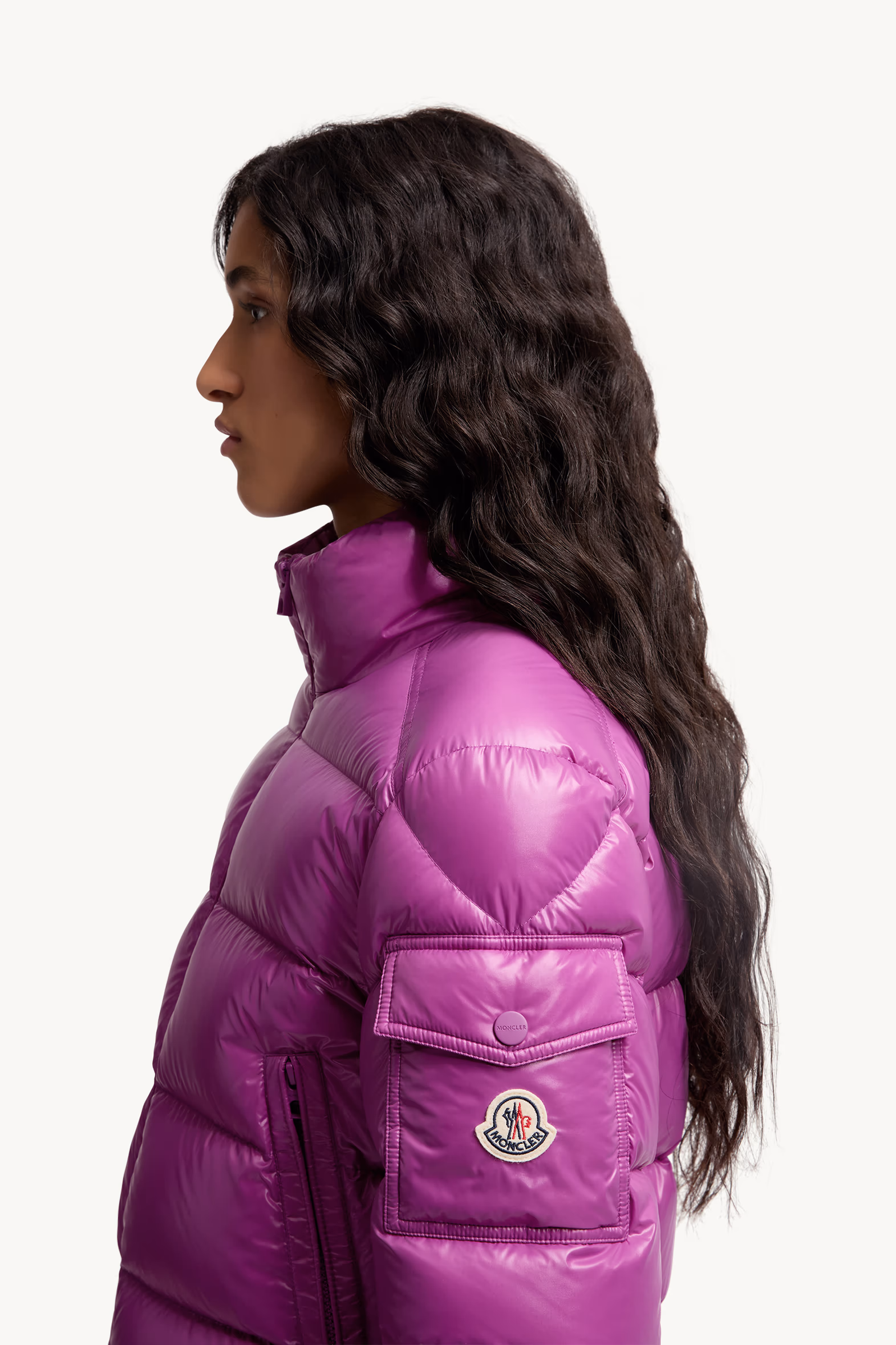 Petra Short Down Jacket Women Fuchsia Moncler 4
